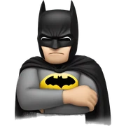 batman sleeping sticker