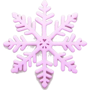 pastel pink snowflake  sticker