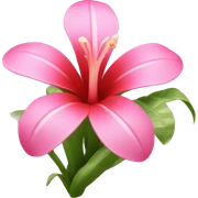 Tropical flower sticker