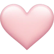 light pink heart sticker