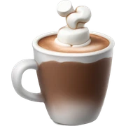 hot chocolate with marshmallow  sticker