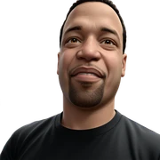 casual portrait of a man sticker
