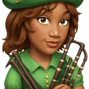 Green Bagpiper sticker