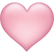 baby pink heart sticker