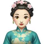 Girl in Qing dynasty dress sticker