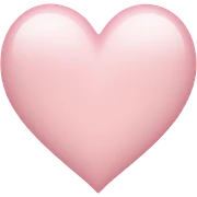 Pale pink heart sticker