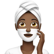 person doing skincare sticker