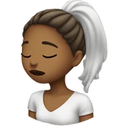 Girl kiss sticker