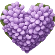 lilac heart sticker