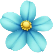 Flor azul sticker