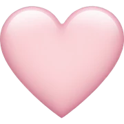 Light pink heart  sticker