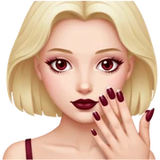  nails Burgundy sticker