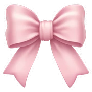 Light pink bow sticker