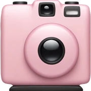 camera soft pink color  sticker