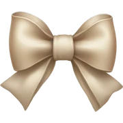 Neutral colored bow sticker