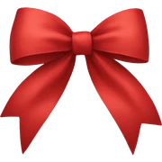 Red bow sticker