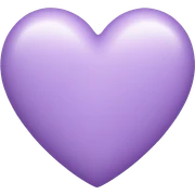 Light purple heart  sticker