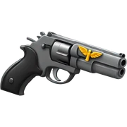 Gun with wings sticker