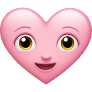 Light pink heart  sticker