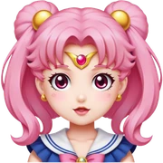 Chibi usa sailor moon little lady sticker