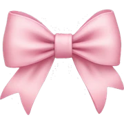 Light pink bow sticker