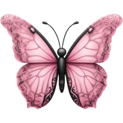 pink butterfly  sticker