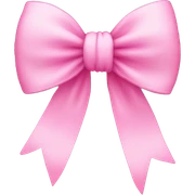 pink bow  sticker