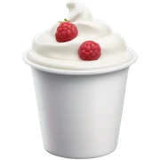 Cup of plain froyo sticker