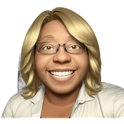 blonde boy with glasses smiling sticker