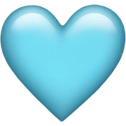 Lihgt blue heart sticker