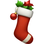 Christmas stocking sticker