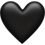 Black heart  sticker