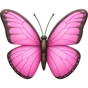 Pink butterfly sticker