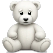White Teddy Bear sticker