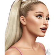 realistic portrait of girl sticker