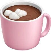 pastel pink mug hot chocolate   sticker