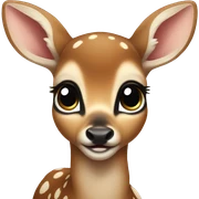A baby deer sticker