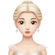white ballerine  sticker
