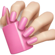 Pink nails sticker