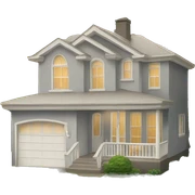 Clean aesthetic house  sticker