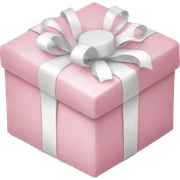 Light pink Christmas gifts under a white Christmas tree  sticker