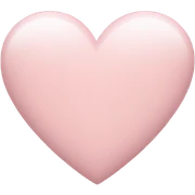 pale pink heart sticker