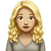 Cozy Blonde girl  sticker