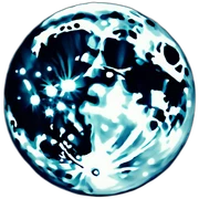 The full Moon sticker