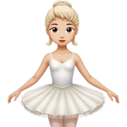 white ballerine dress sticker