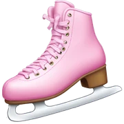 pink ice skate sticker
