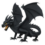 black dragon sticker