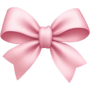 light pink bow on light pink bow sticker