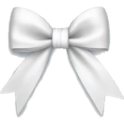 white bow sticker
