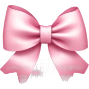 light pink ribbon bow sticker